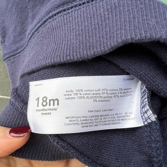 Carters toddler dinosaur hoodie 18 mos - Picture 6 of 6